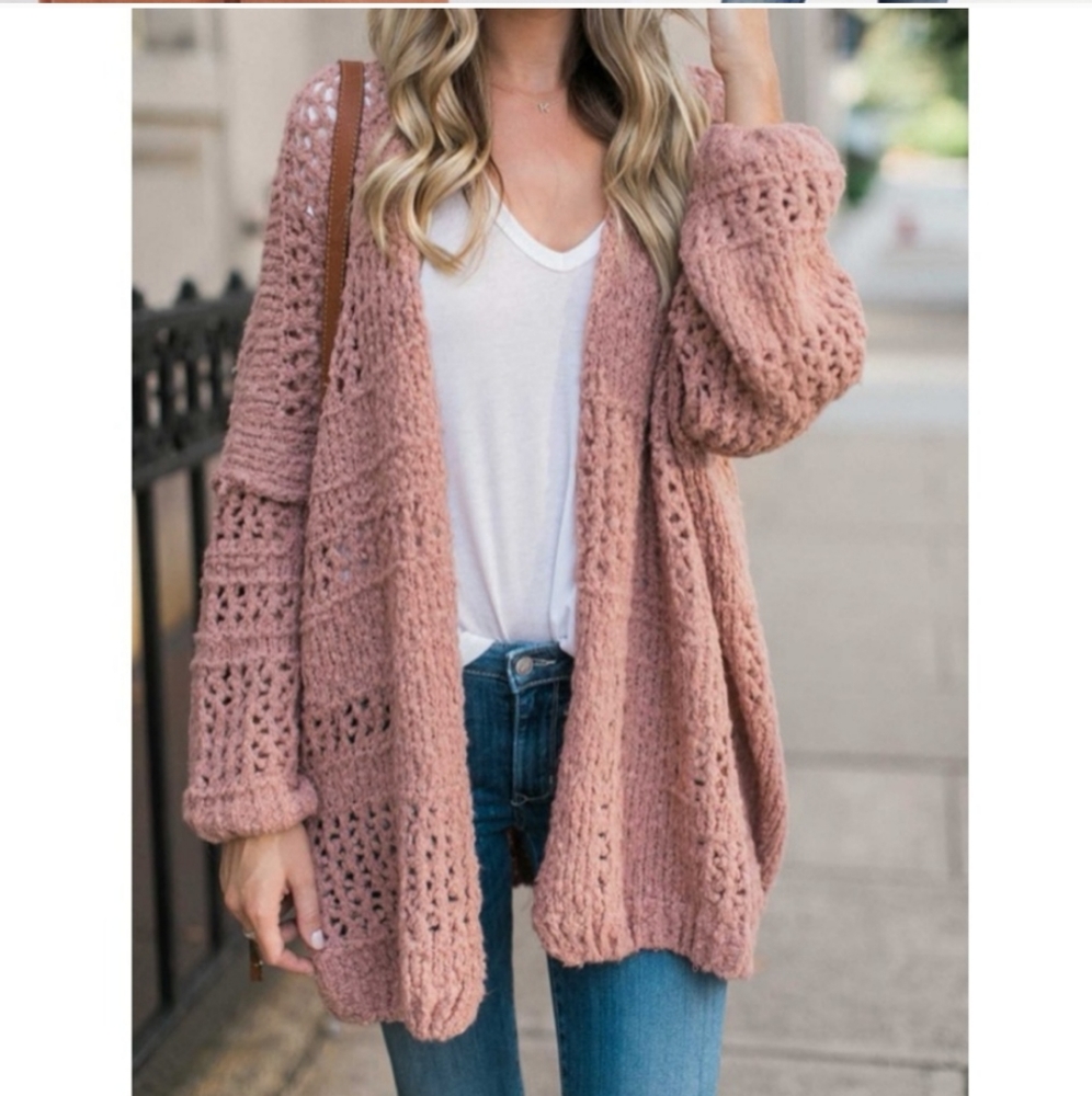 Free People * Morning Cardigan Long - Picture 11 of 15